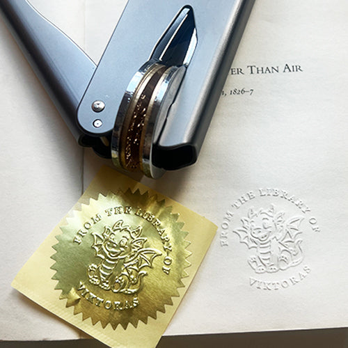 Dragon Book Embossing Stamp