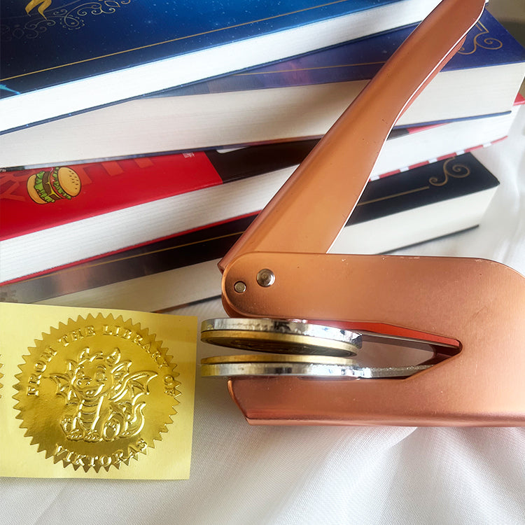 Dragon Book Embossing Stamp