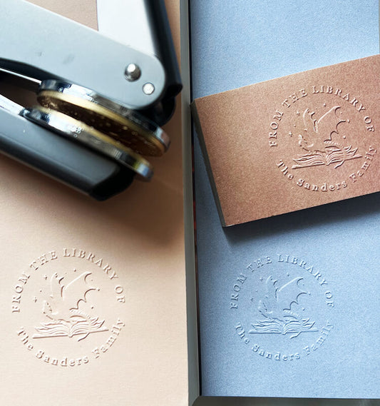 Dragon Book Embossing Stamp