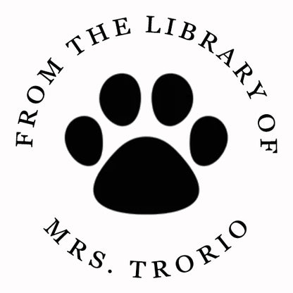 Personalized Dog Book Stamp for Book Lovers