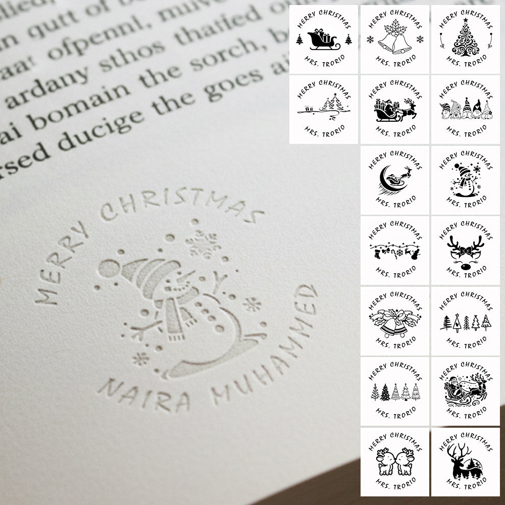 Custom Merry Christmas Embosser