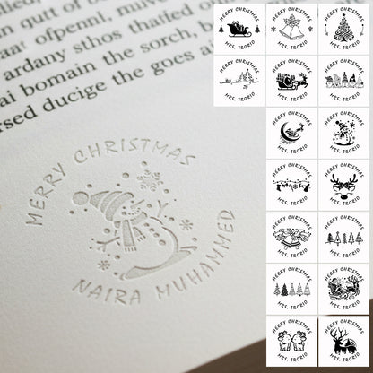 Custom Merry Christmas Embosser