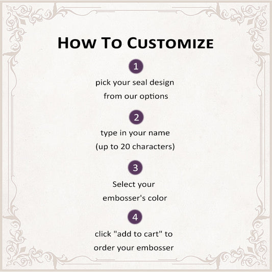 Personalized Book Stamp Embosser - Zodiac