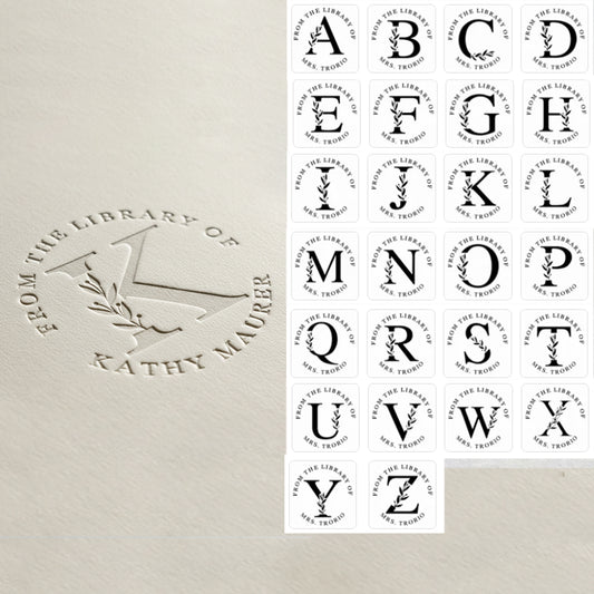 Custom Initial Embosser Stamp